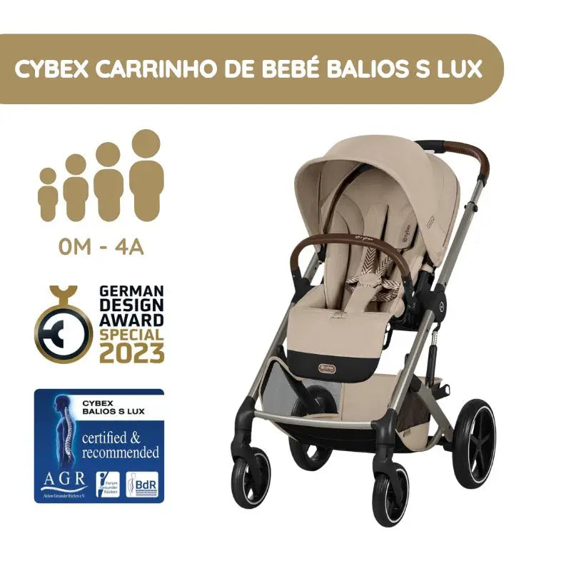 Cybex Balios S Lux Carrinho de Bebé - Almond Beige