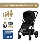 Cybex Balios S Lux Carrinho de Bebé - Moon Black