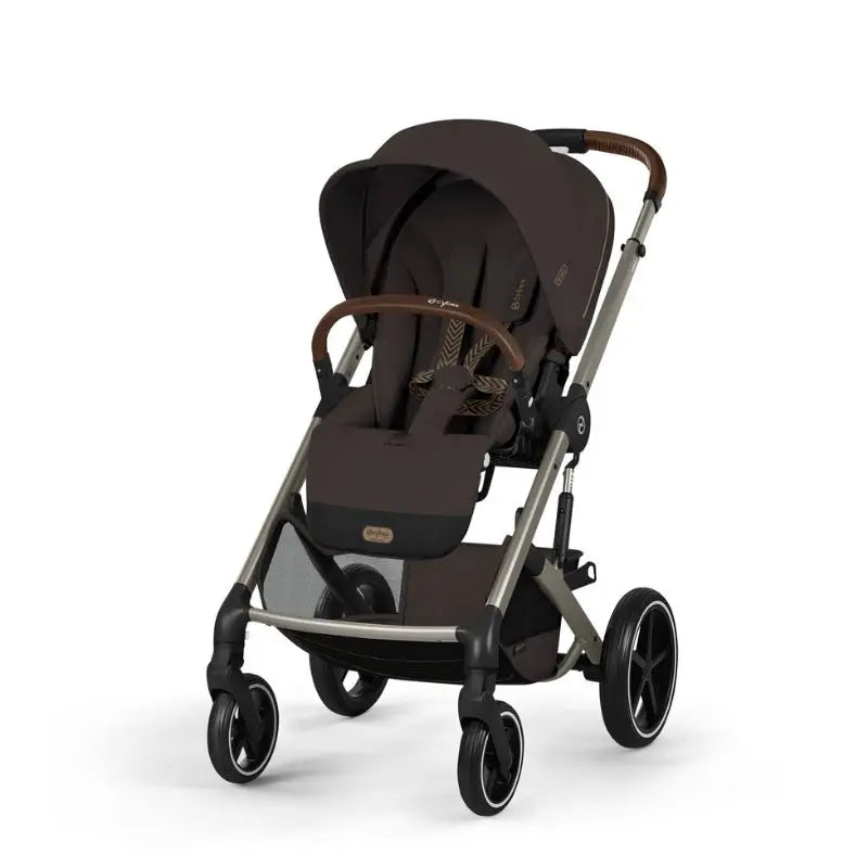 Cybex Balios S Lux Carrinho de Bebé com Alcofa Dobrável - Chocolate Brown