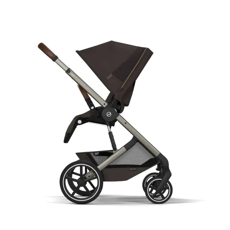 Cybex Balios S Lux Carrinho de Bebé com Alcofa Dobrável - Chocolate Brown