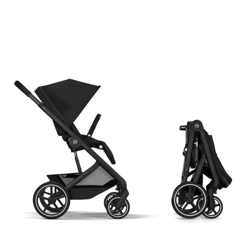 Cybex Balios S Lux Carrinho de Bebé com Alcofa Dobrável - Moon Black