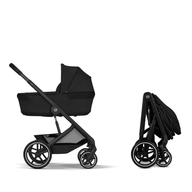 Cybex Balios S Lux Carrinho de Bebé com Alcofa Dobrável - Moon Black
