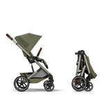 Cybex Balios S Lux Carrinho de Bebé com Alcofa Dobrável - Moss Green