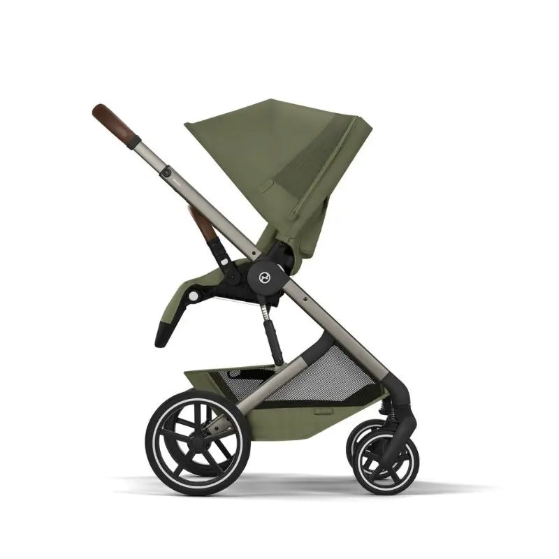 Cybex Balios S Lux Carrinho de Bebé com Alcofa Dobrável - Moss Green