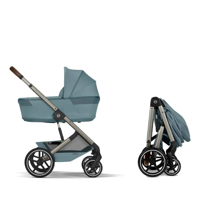 Cybex Balios S Lux Carrinho de Bebé com Alcofa Dobrável - Stormy Blue