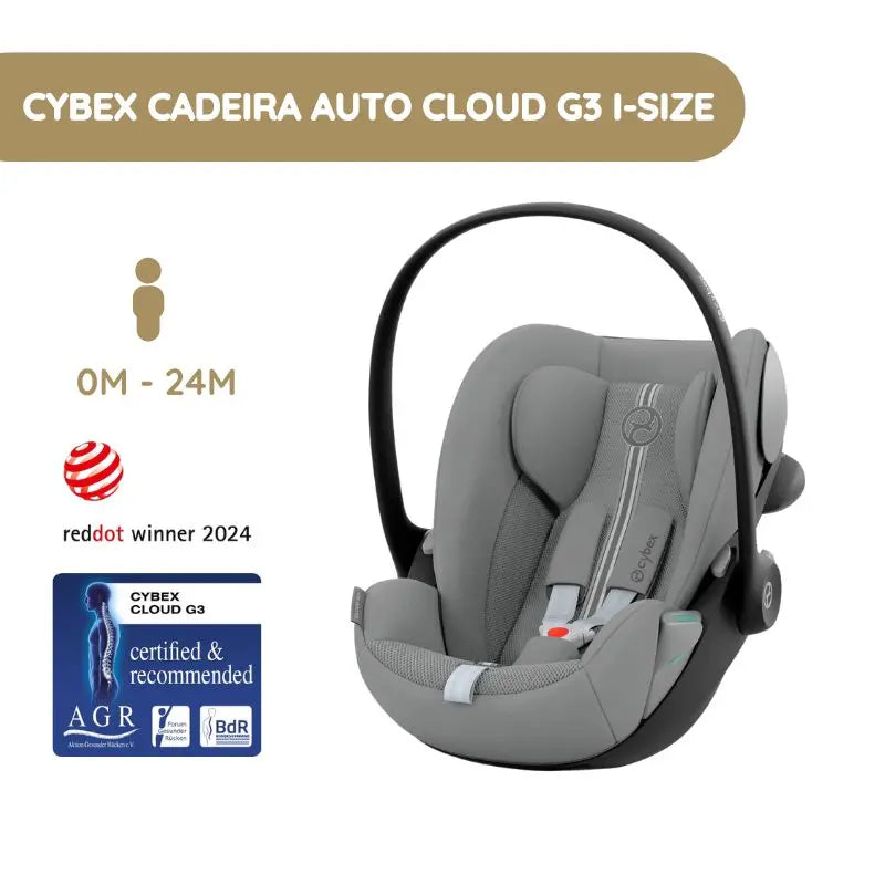 Cybex Cadeira Auto Cloud G3 i-Size Plus - Stone Grey