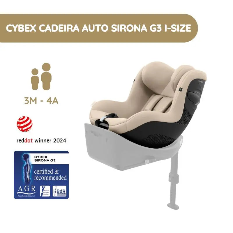Cybex Cadeira Auto Sirona G3 i-Size - Almond Beige