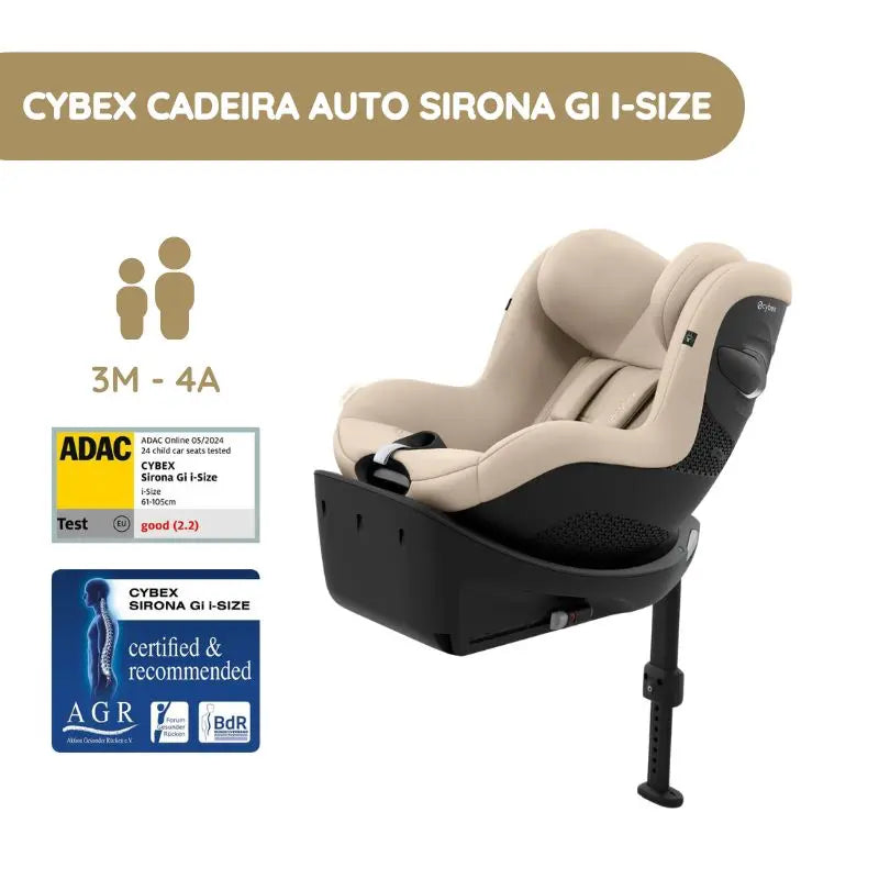 Cybex Cadeira Auto Sirona Gi i-Size - Almond Beige
