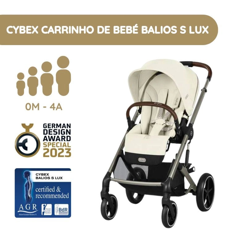 Cybex Carrinho de Bebé Balios S Lux - Seashell Beige