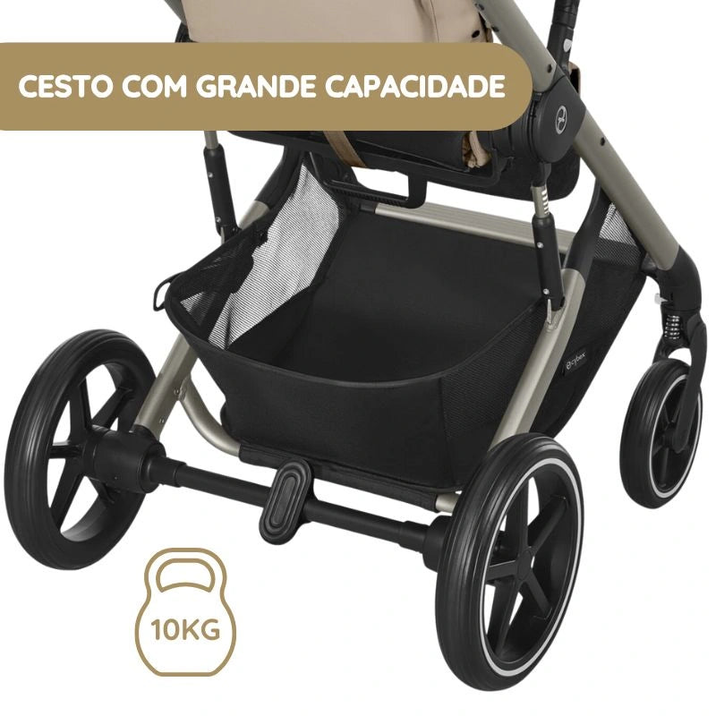 Cybex Carrinho de Bebé Balios S Lux - Stone Grey