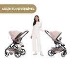 Cybex Balios S Lux Carrinho de Bebé com Alcofa Dobrável - Chocolate Brown