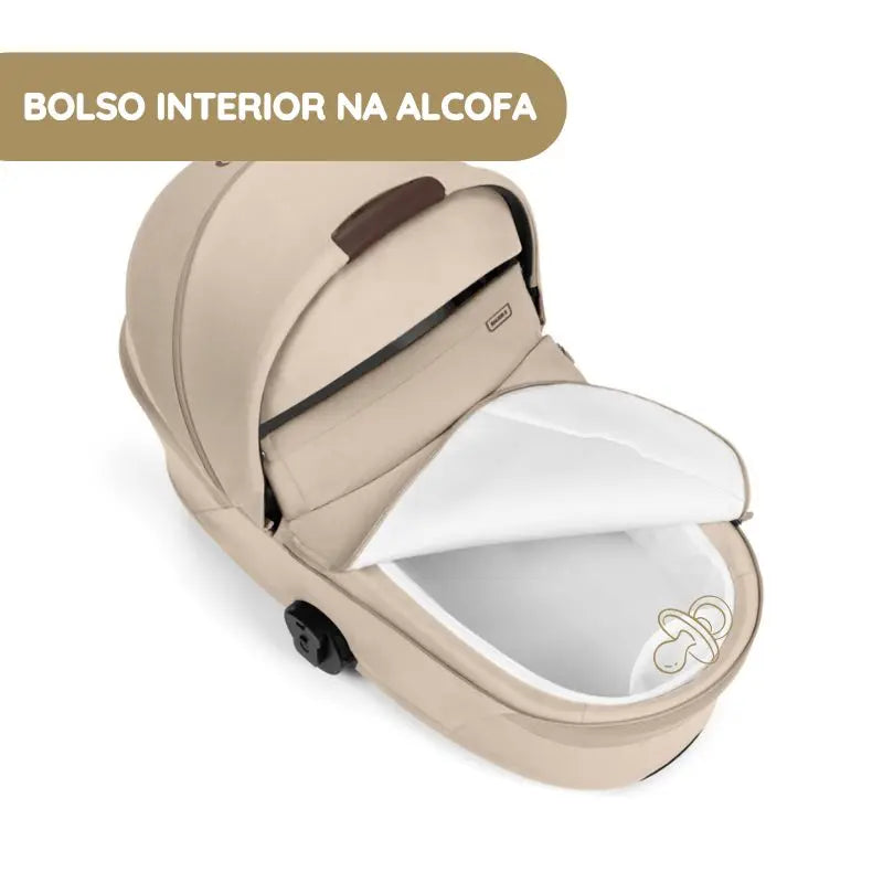 Cybex Balios S Lux Carrinho de Bebé com Alcofa Dobrável - Chocolate Brown