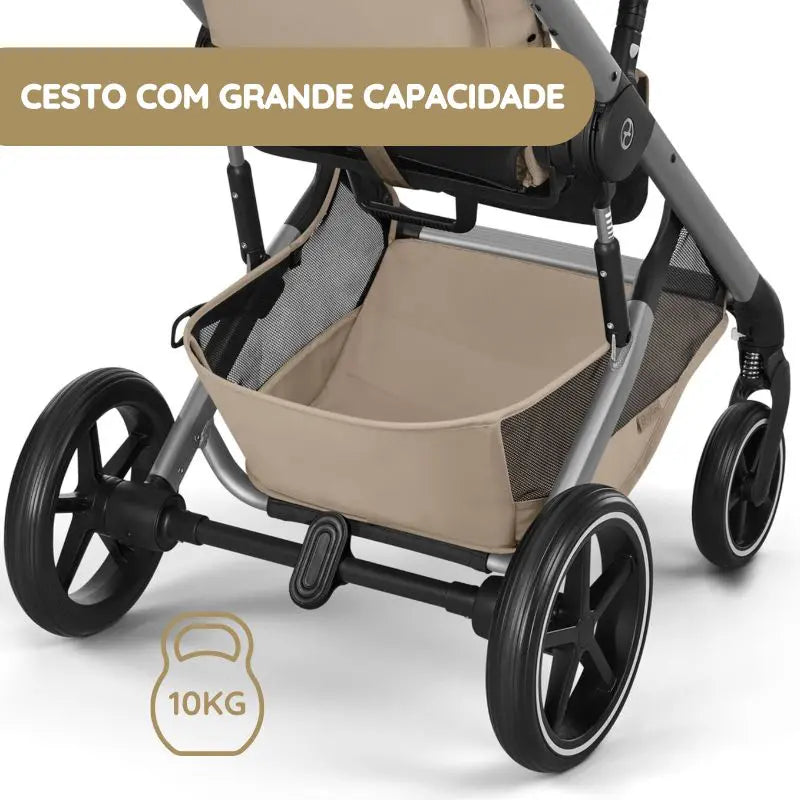 Cybex Balios S Lux Carrinho de Bebé com Alcofa Dobrável - Chocolate Brown