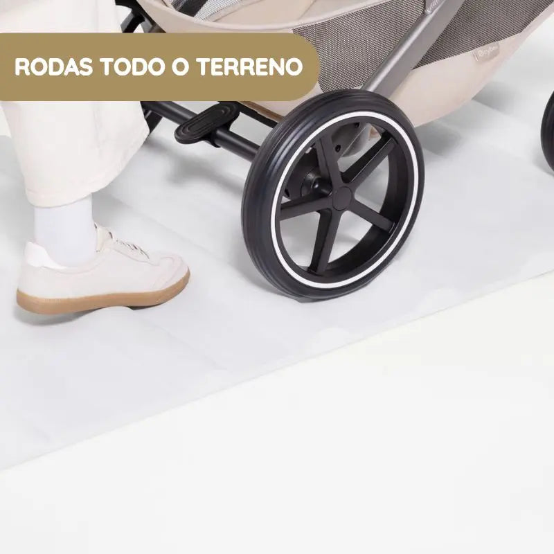 Cybex Balios S Lux Carrinho de Bebé com Alcofa Dobrável - Chocolate Brown