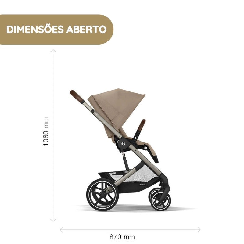 Cybex Carrinho de Bebé Balios S Lux - Seashell Beige