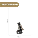 Cybex Carrinho de Bebé Balios S Lux - Chocolate Brown