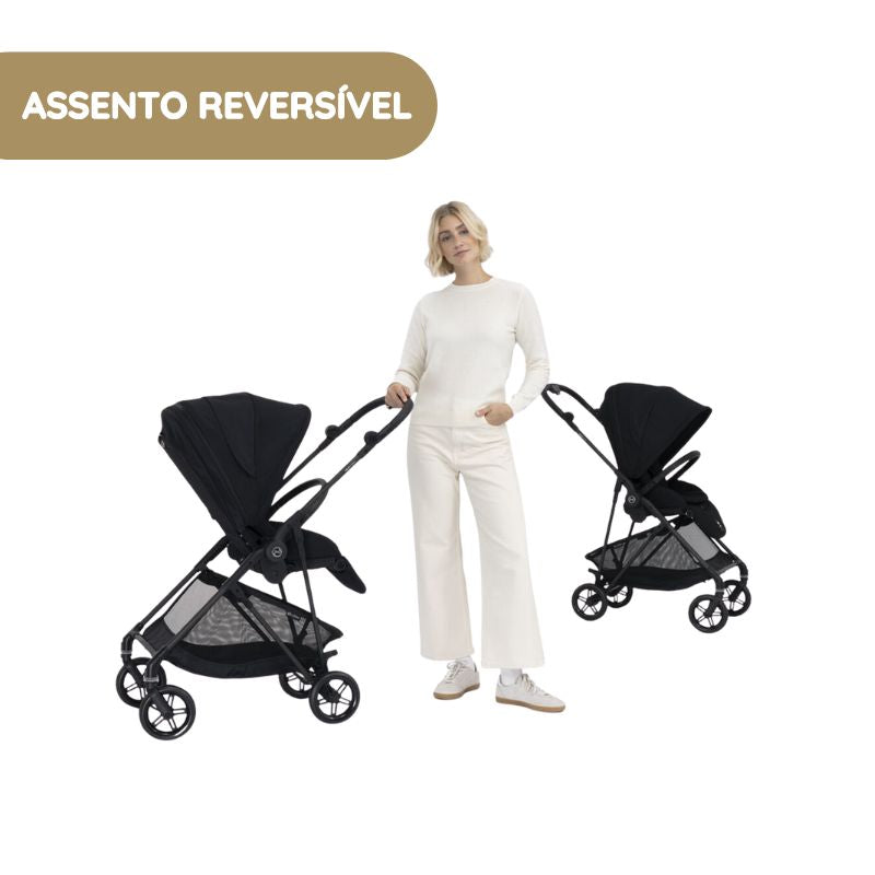 Cybex Melio Carbon Carrinho de Bebé - Stormy Blue