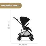 Cybex Melio Carbon Carrinho de Bebé - Cinnamon Yellow