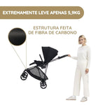 Cybex Melio Carbon Carrinho de Bebé - Candy Pink