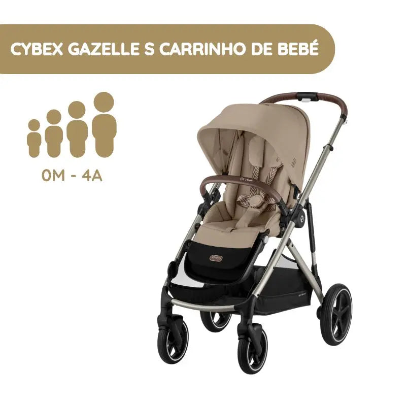 Cybex Gazelle S Carrinho de Bebé - Almond Beige