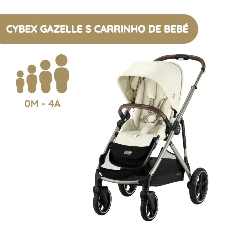 Cybex Gazelle S Carrinho de Bebé - Seashell Beige