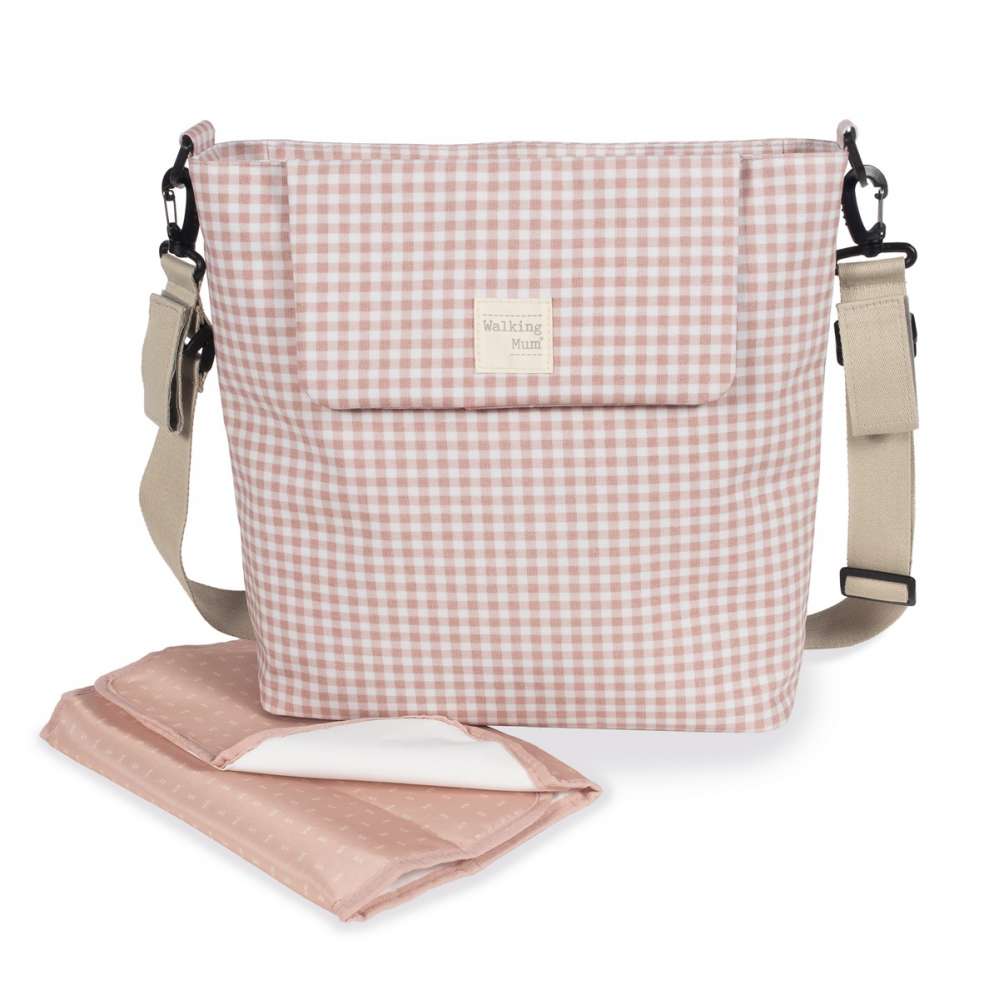 Walking Mum Mala de Passeio I Love Vichy - Rosa