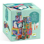 Djeco - 10 Cubos p/ Empilhar - Animais selvagens