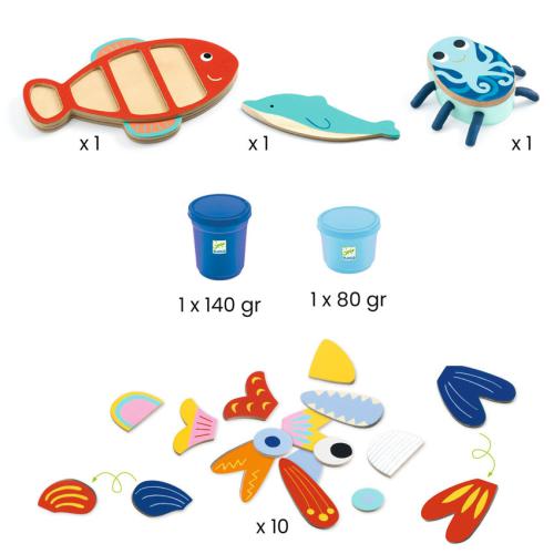 Djeco - Myseacreatures - Jogo de Plasticina