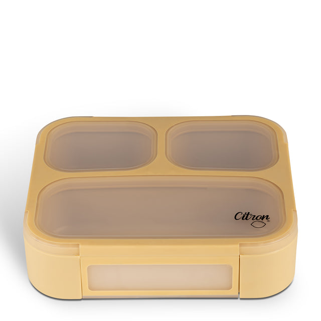 Citron Lunchbox com Talheres - Amarelo