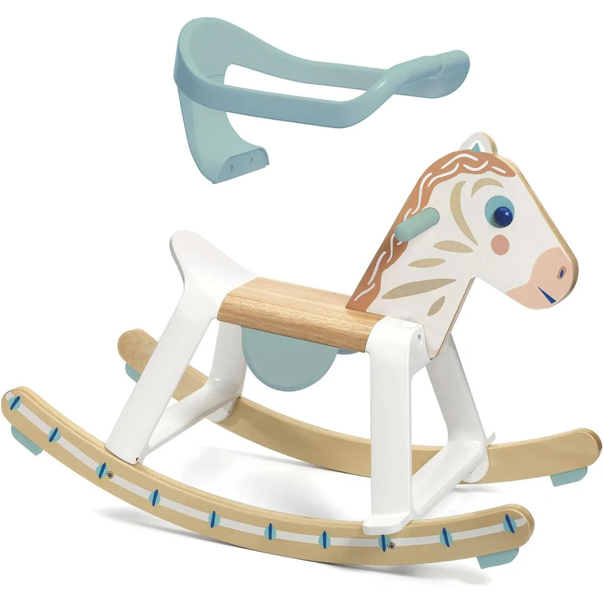 Djeco - BabyCavali - Cavalo de Balanço de Madeira