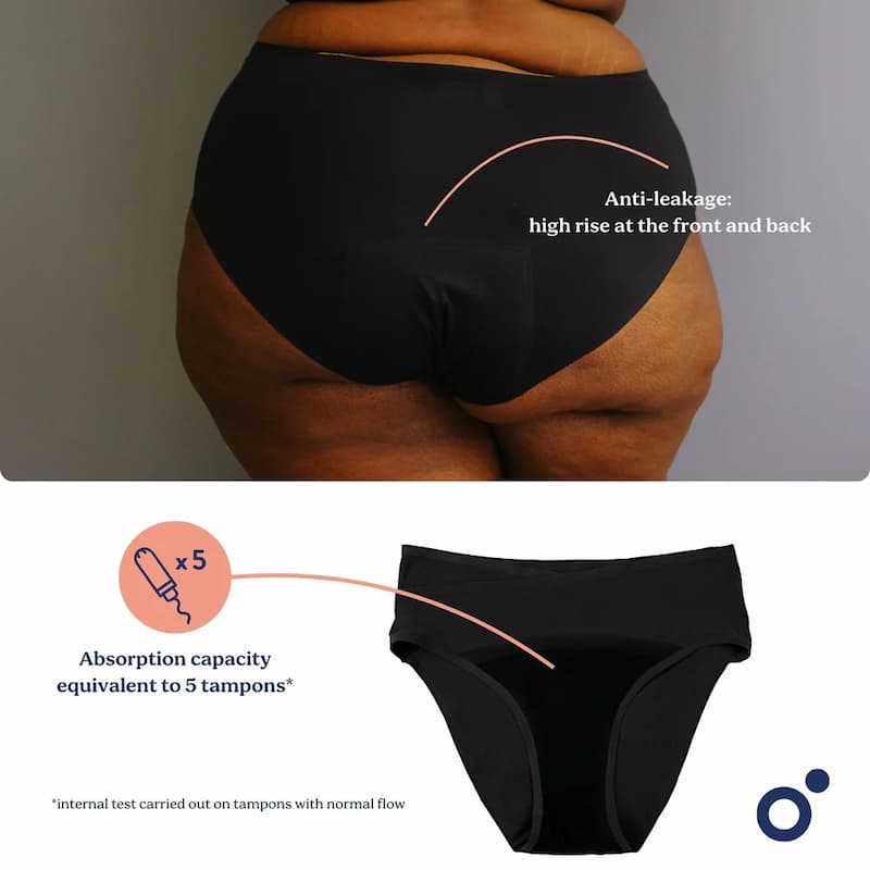 Doomoo Flowly Cueca de Recuperação - Preta - L-XL-2XL
