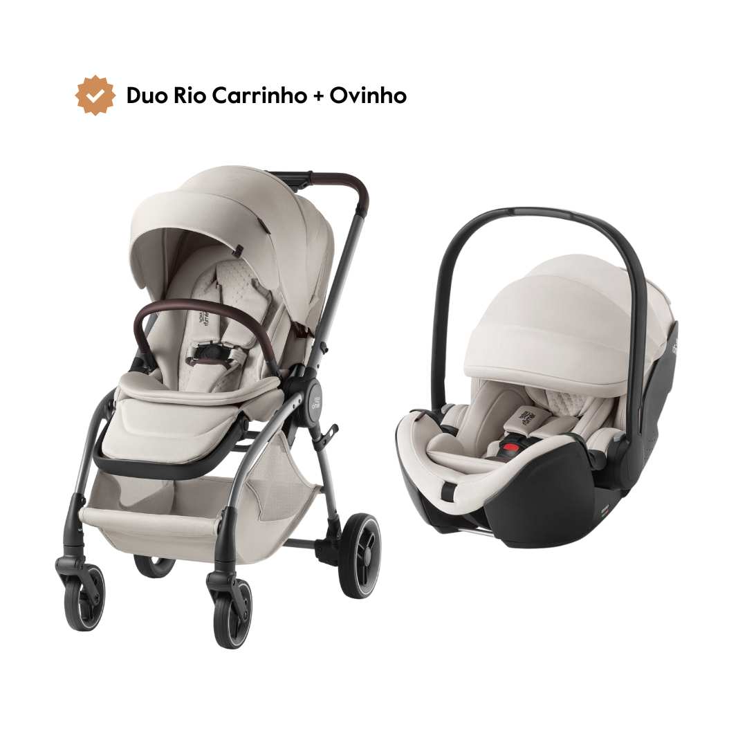 Duo Rio Carrinho de Bebé + Ovinho Baby-Safe Pro da Britax Römer - Lux Soft Taupe