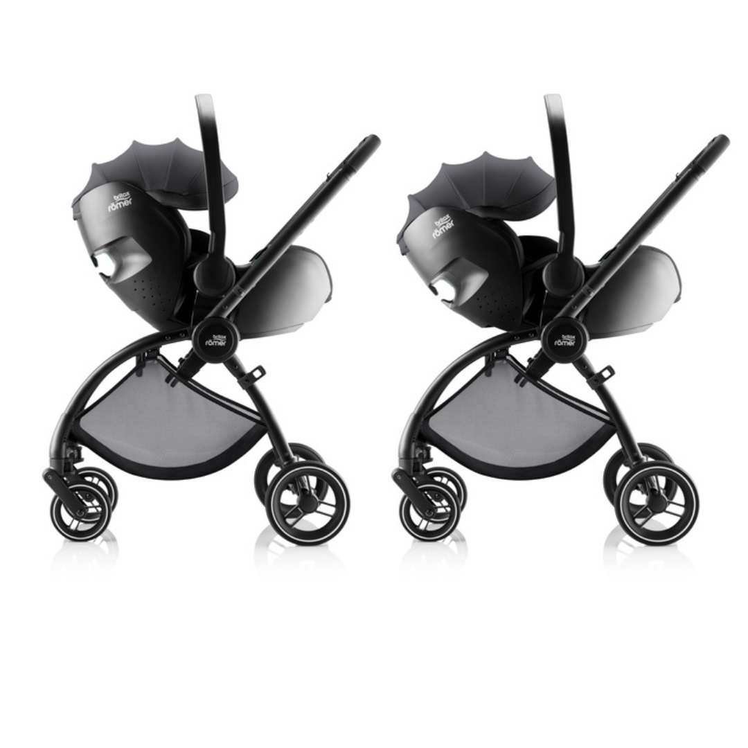 Trio Rio Carrinho de Bebé + Alcofa + Ovinho Baby-Safe Pro da Britax Römer - Style Carbon Black