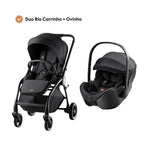 Duo Rio Carrinho de Bebé + Ovinho Baby-Safe Pro da Britax Römer - Style Carbon Black
