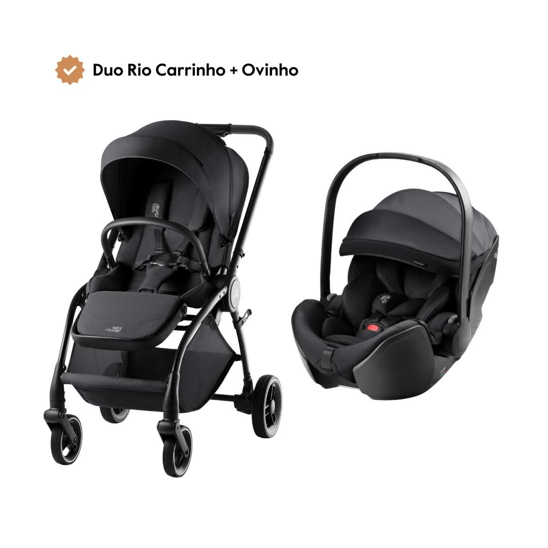 Duo Rio Carrinho de Bebé + Ovinho Baby-Safe Pro da Britax Römer - Style Carbon Black