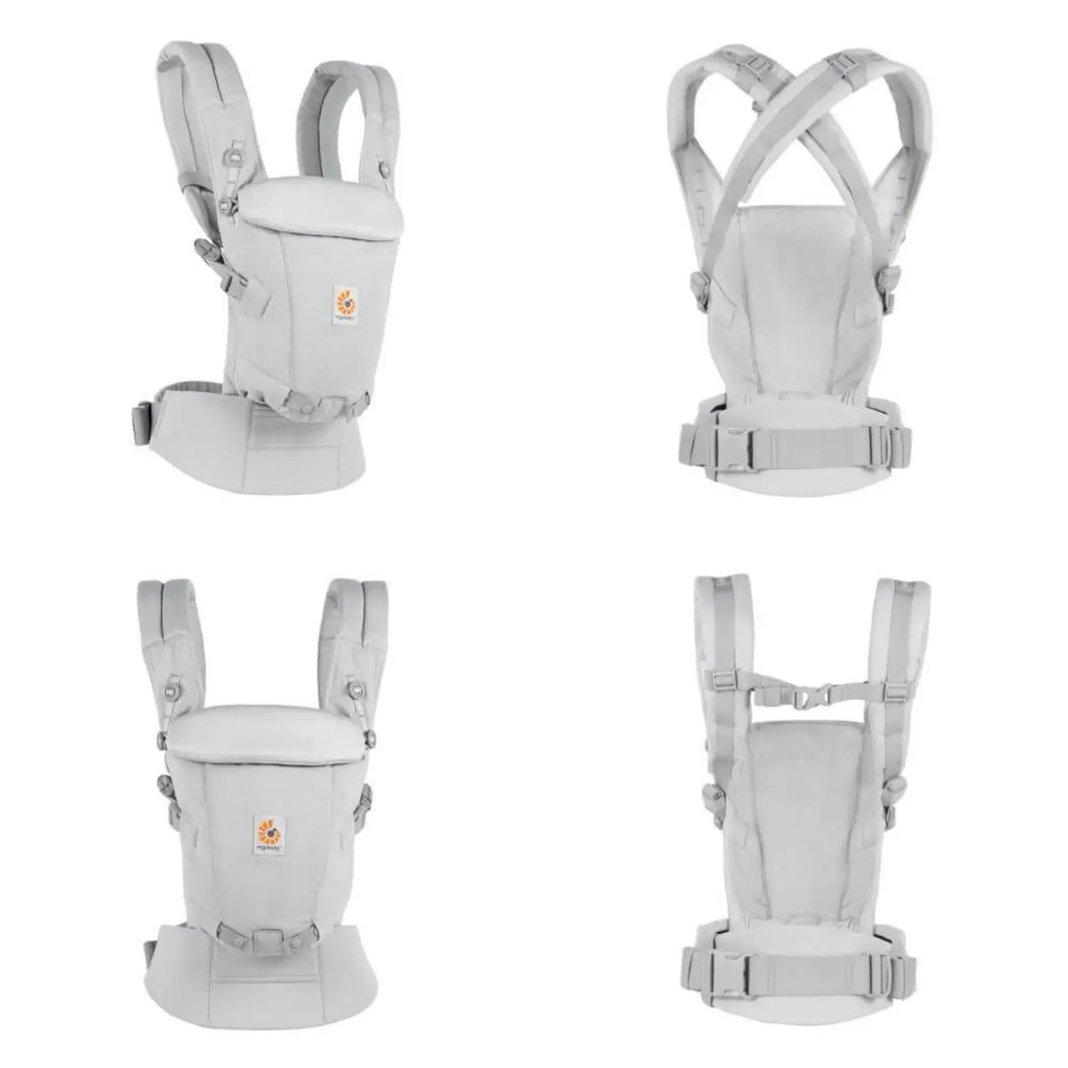 Ergobaby Adapt SoftTouch Algodão Cinza Pérola - Mochila Portabebé