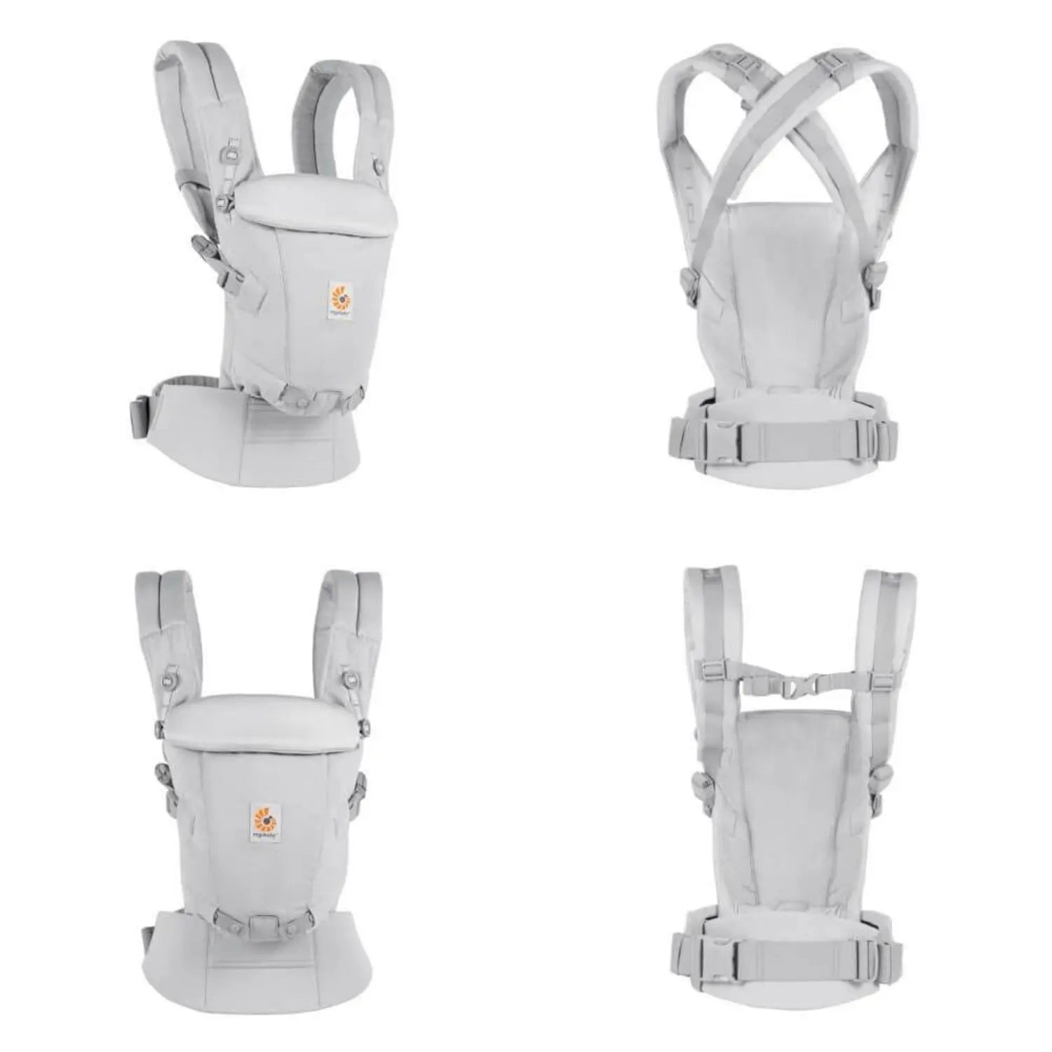 Ergobaby Adapt SoftTouch Algodão Cinza Pérola - Mochila Portabebé