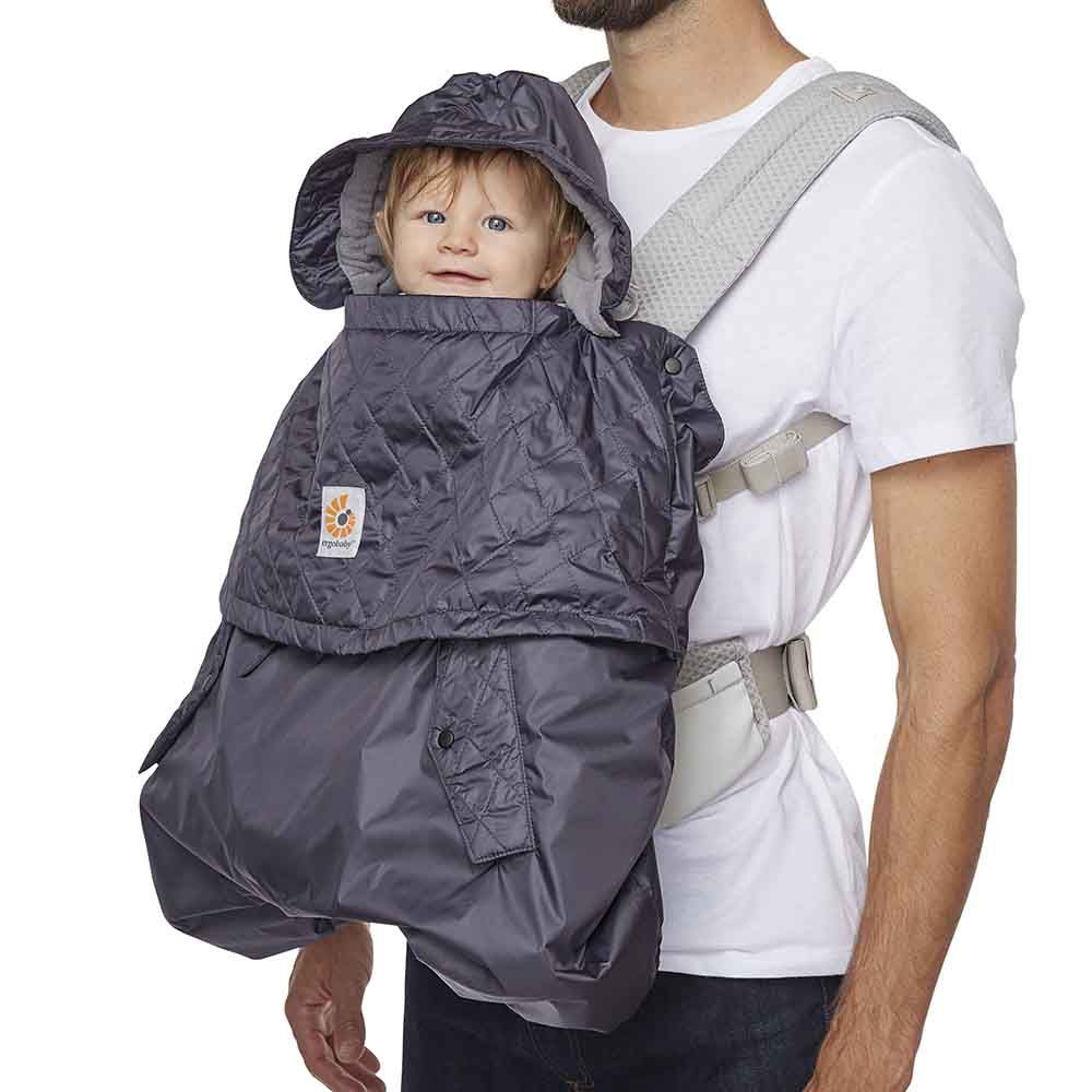 Ergobaby Capa de Proteção Impermeável com Forro Polar - Charcoal