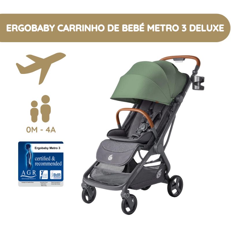 Ergobaby Carrinho de Passeio Metro 3 Deluxe - Willow Green