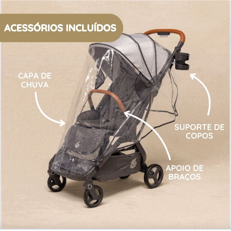 Ergobaby Carrinho de Bebé Metro 3 Deluxe - Camel