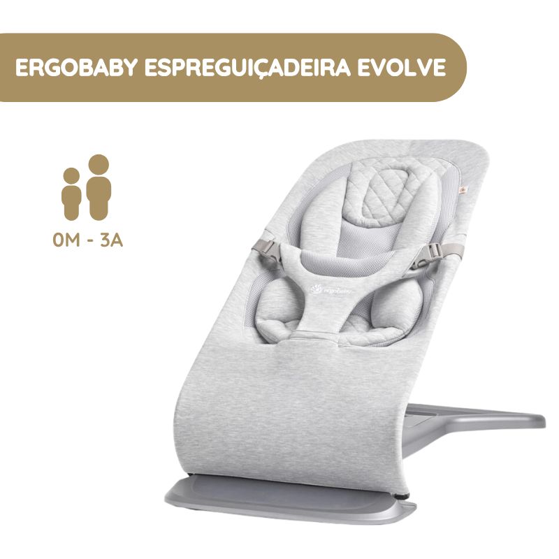 Ergobaby Espreguiçadeira Evolve - Cinza Claro