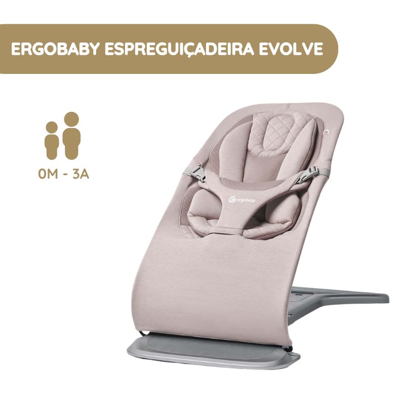 Ergobaby Espreguiçadeira Evolve - Rosa