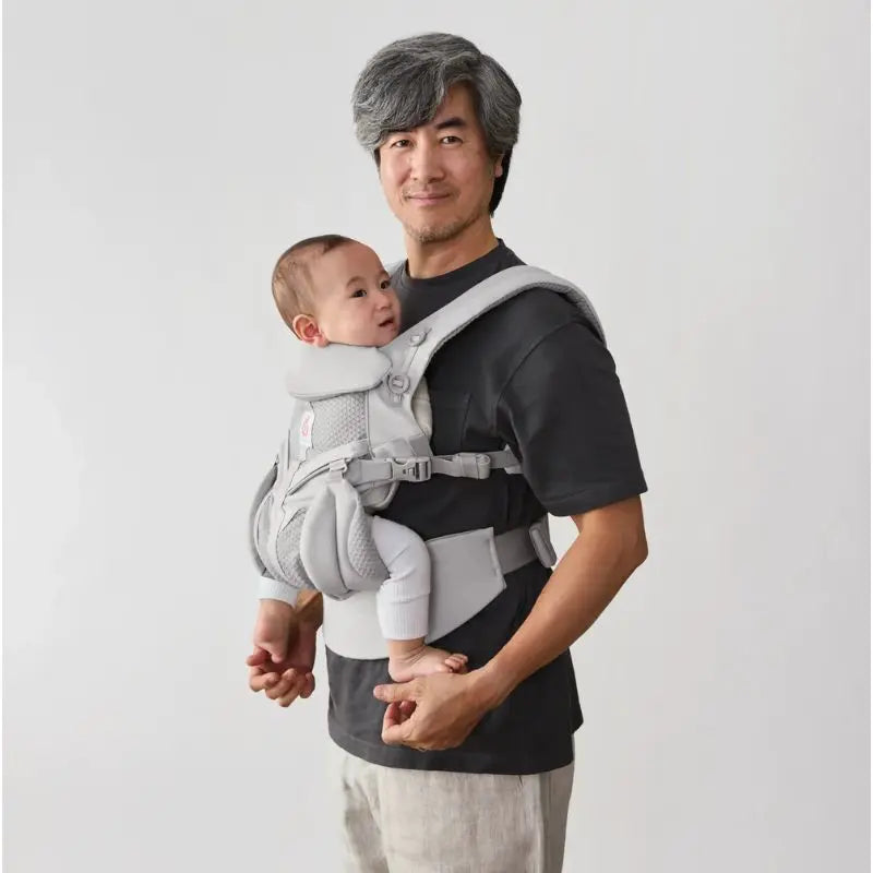 Ergobaby Mochila Portabebé Omni Classic Mesh - Cinza Pérola