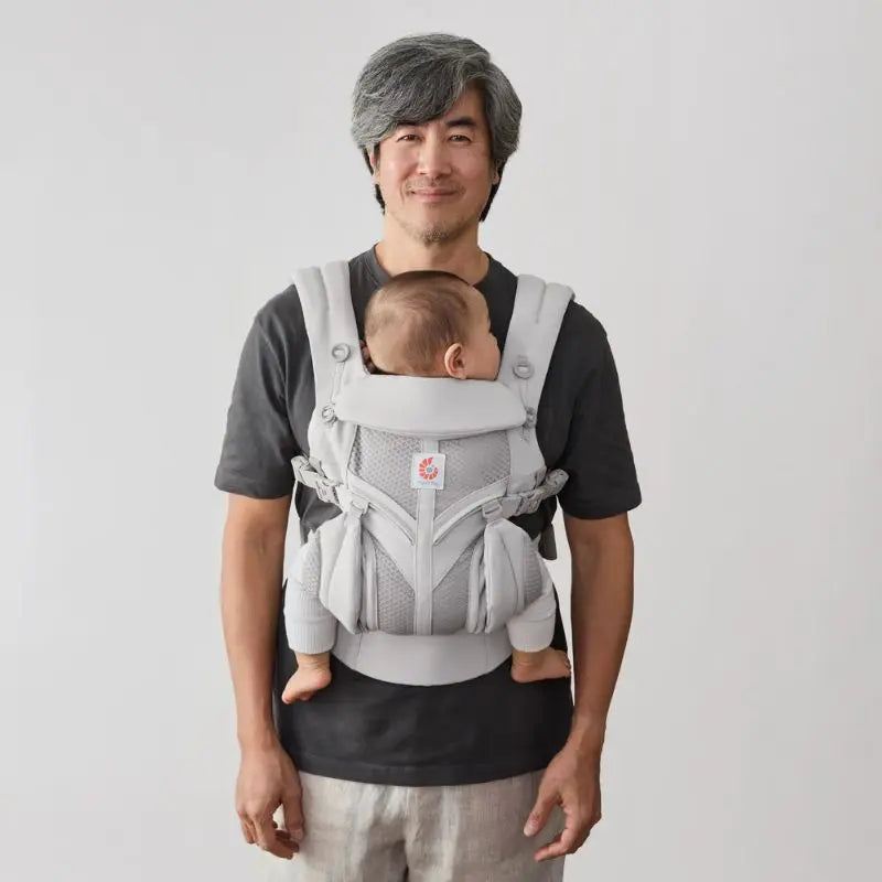Ergobaby Mochila Portabebé Omni Classic Mesh - Cinza Pérola