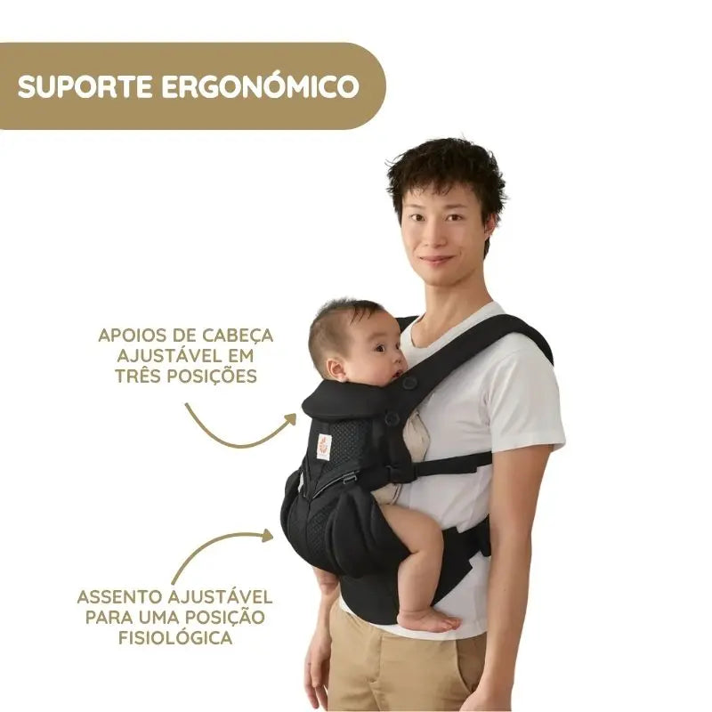 Ergobaby Mochila Portabebé Omni Classic Mesh - Luminous Ivory