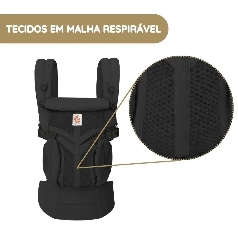 Ergobaby Mochila Portabebé Omni Classic Mesh - Cinza Pérola