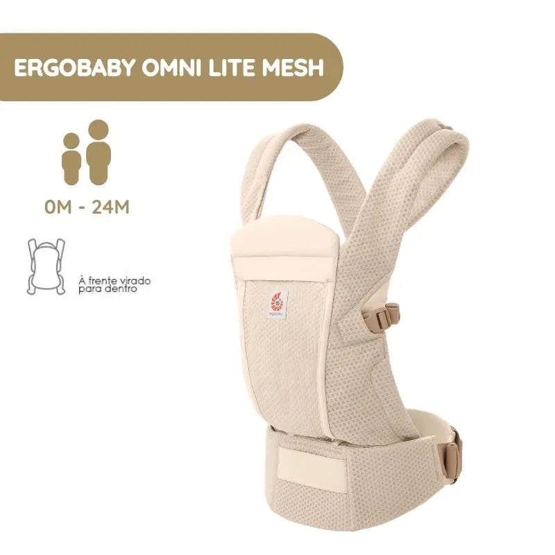 Ergobaby Mochila Portabebé Omni Lite Mesh - Natural Beige