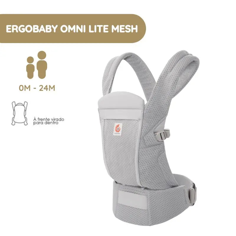 Ergobaby Mochila Portabebé Omni Lite Mesh - Pearl Grey