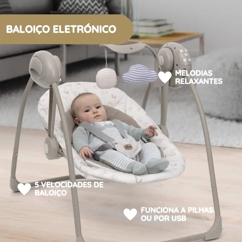 Chicco Espreguiçadeira Swing & Play - Vanilla