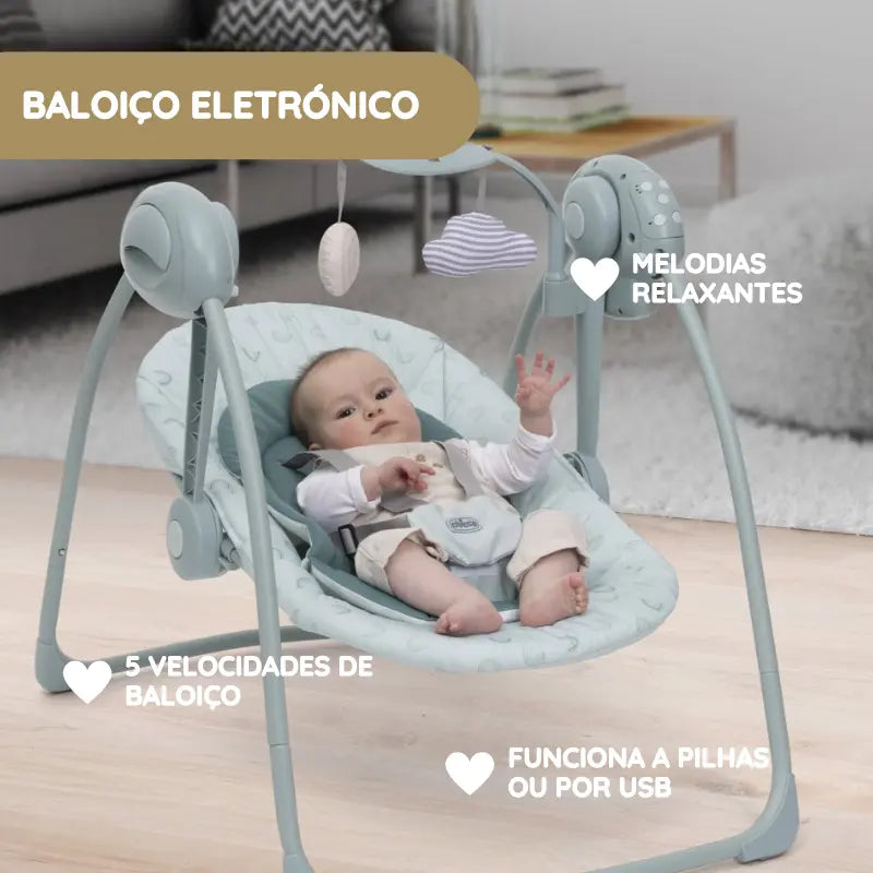 Chicco Espreguiçadeira Swing & Play - Matcha
